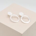 Minimal Geometric Circle Stud Earrings