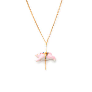 Merry Go Round Small Pig Necklace