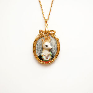 Prince Ambrose Deer Cameo Necklace