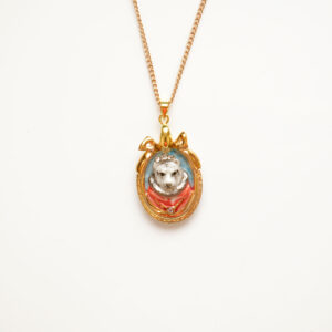 Small Tiger Cameo Pendant Necklace