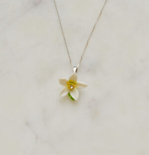Orange Blossom Pendant Necklace