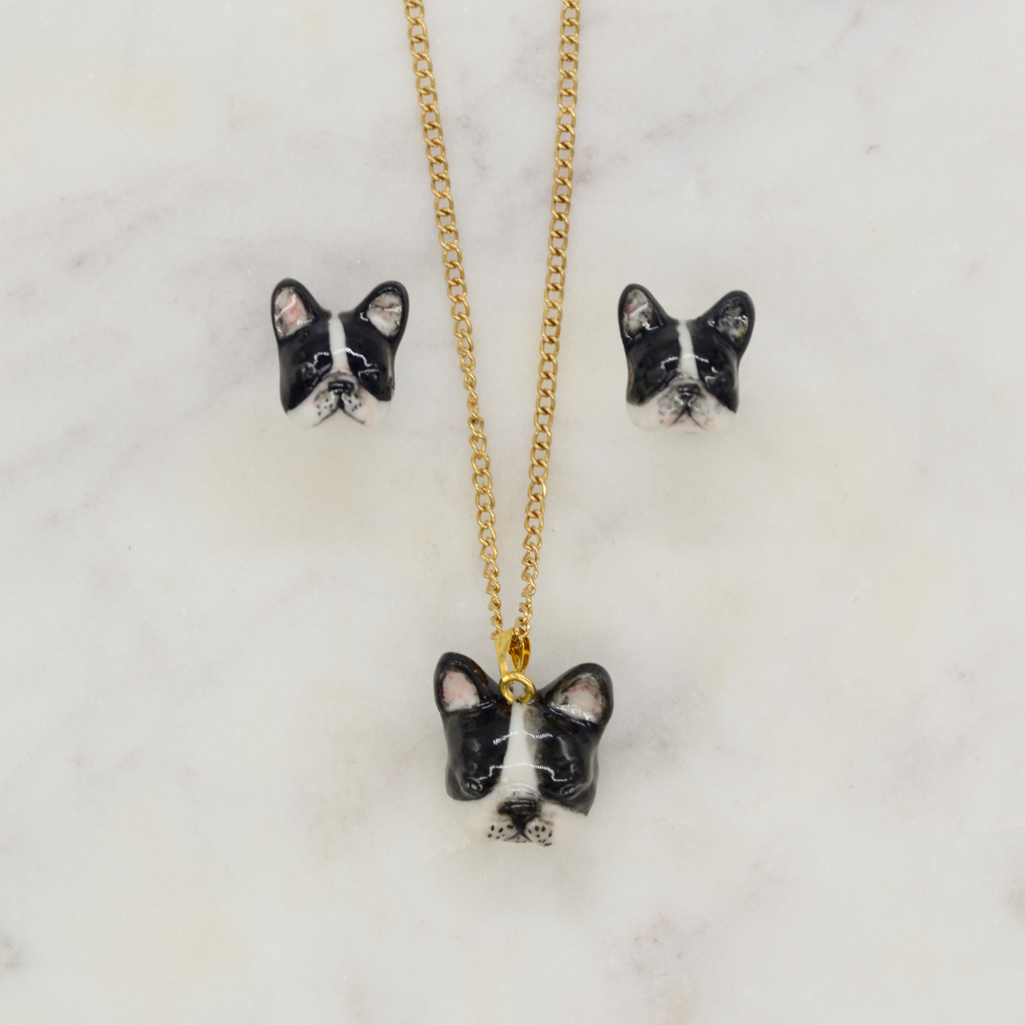 French Bulldog Stud Earrings - Image 3