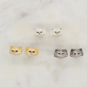 Persian Cat Stud Earrings
