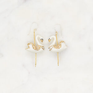 Swan Earrings