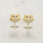 Ginger Persian Cat Cufflinks