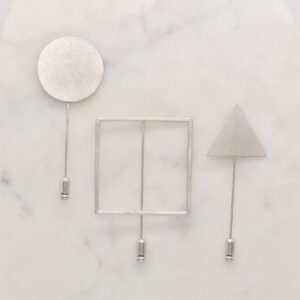 Geometric Pin Brooch