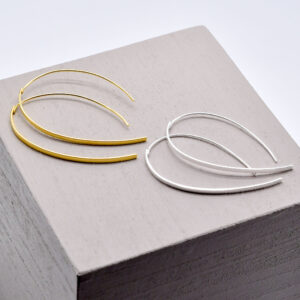 Minimal Geometric Bar Hook Earrings