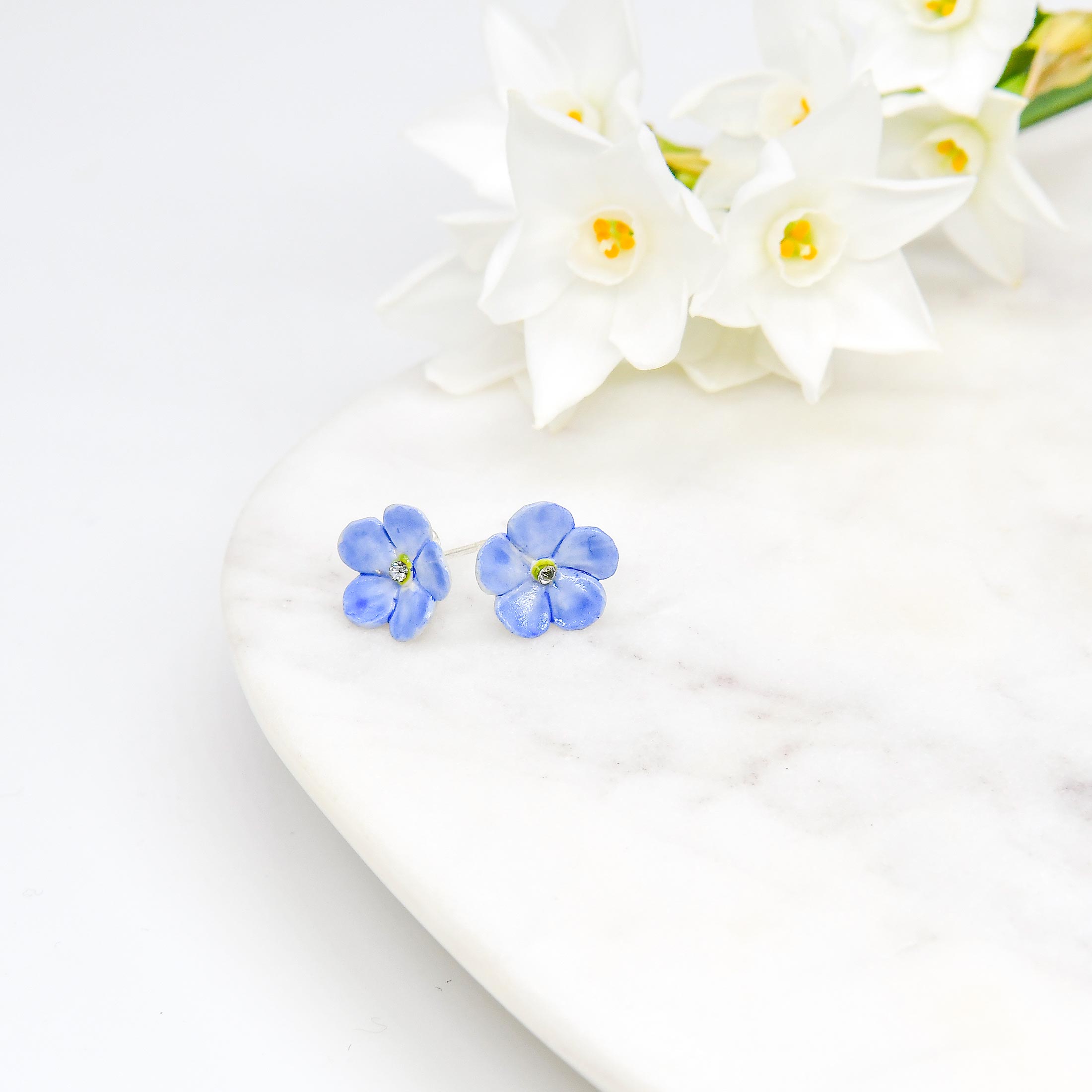 Forget Me Not Stud Earrings - Image 7