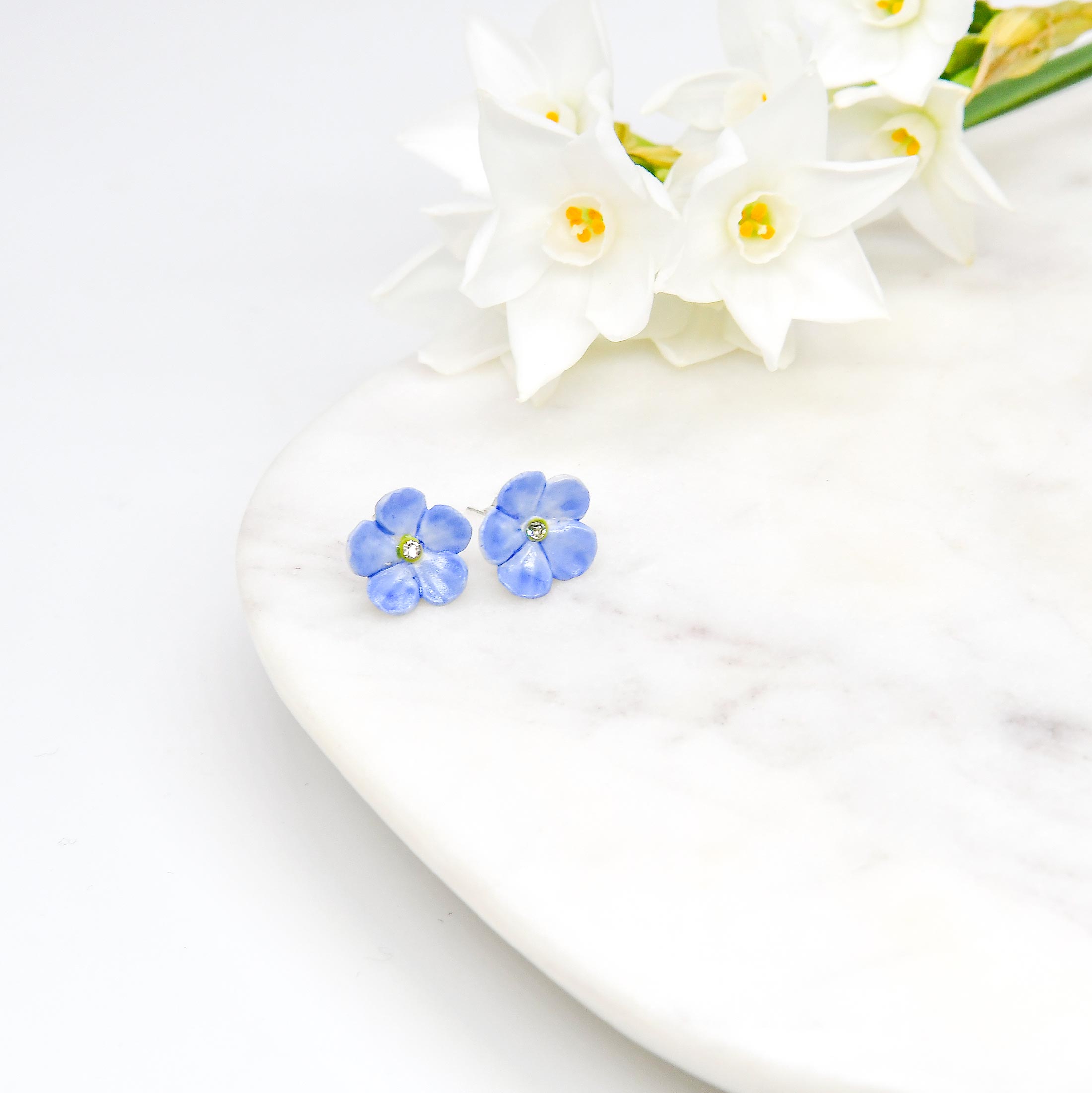 Forget Me Not Stud Earrings - Image 5