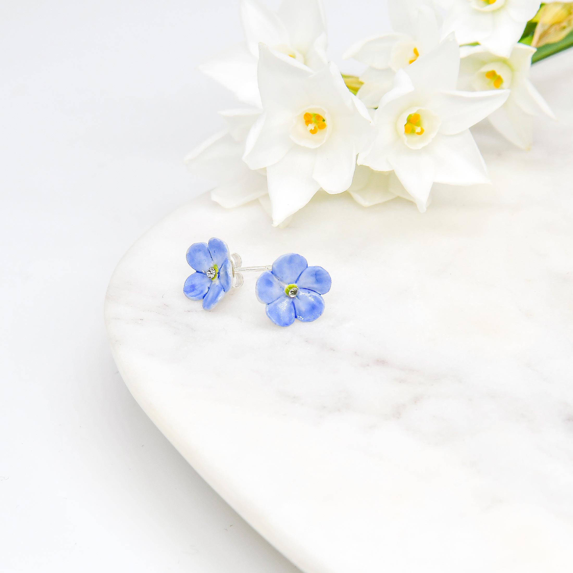 Forget Me Not Stud Earrings - Image 6
