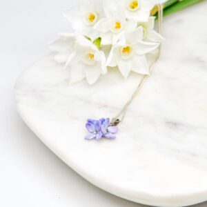 Porcelain Lilac Necklace