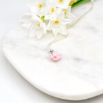 Porcelain Pink Hydrangea Necklace