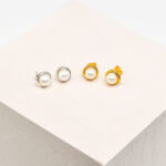 Pearl Sphere Stud Earrings