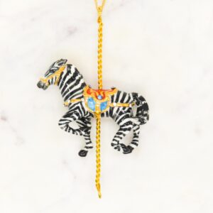 Merry Go Round Zebra Necklace