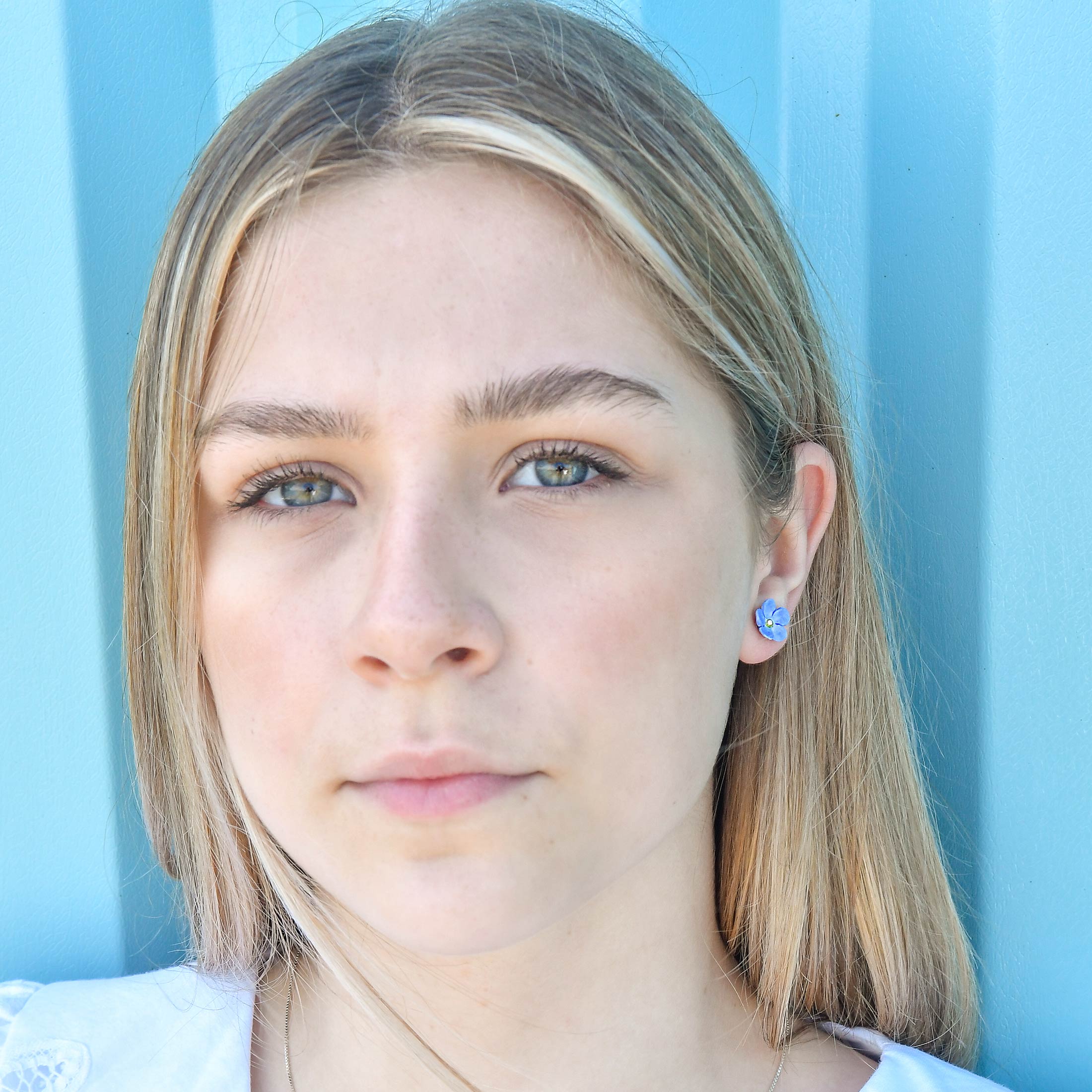 Forget Me Not Stud Earrings - Image 3