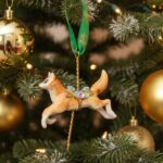 Carousel Fox Christmas Tree Decoration