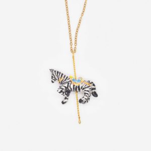 Merry Go Round Small Horse Pendant Necklace